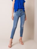 Spodnie jeans NM-DE-SP-M8741.15 niebieski XS