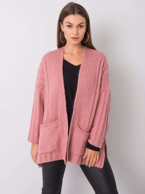 Sweter 259-SW-15055.70 różowy L