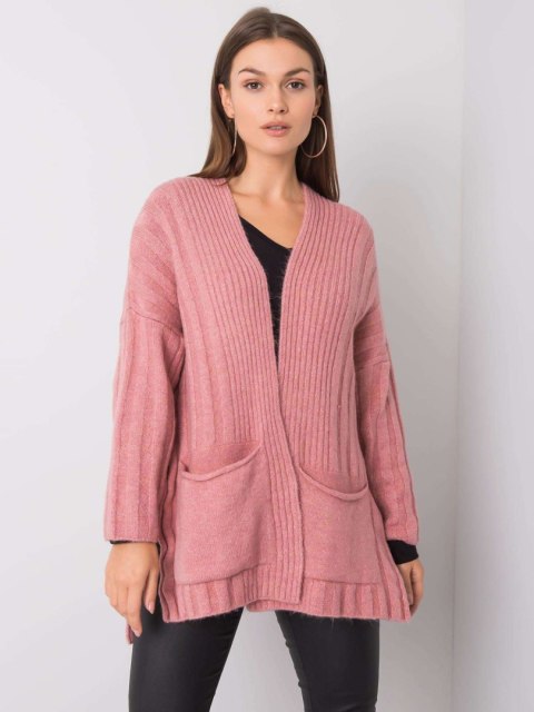 Sweter 259-SW-15055.70 różowy L