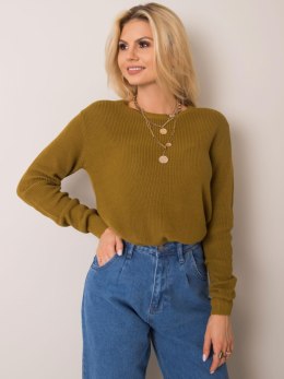 Sweter D93019Z90715A oliwkowy XL