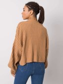 Sweter 269-SW-16506.33 camelowy