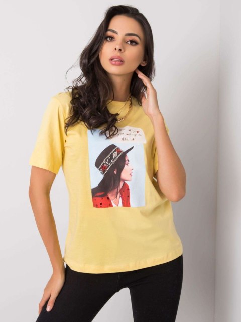 T-shirt PM-TS-SS21TX64.32 żółty L