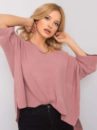 Sweter 269-SW-15515.02 ciemny różowy