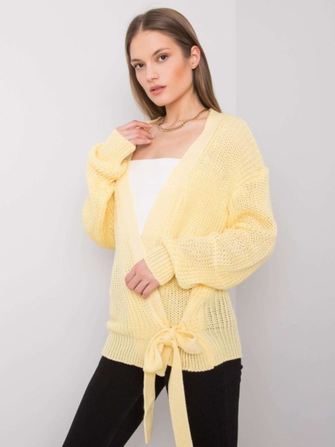 Sweter 269-SW-21617.26 jasny żółty