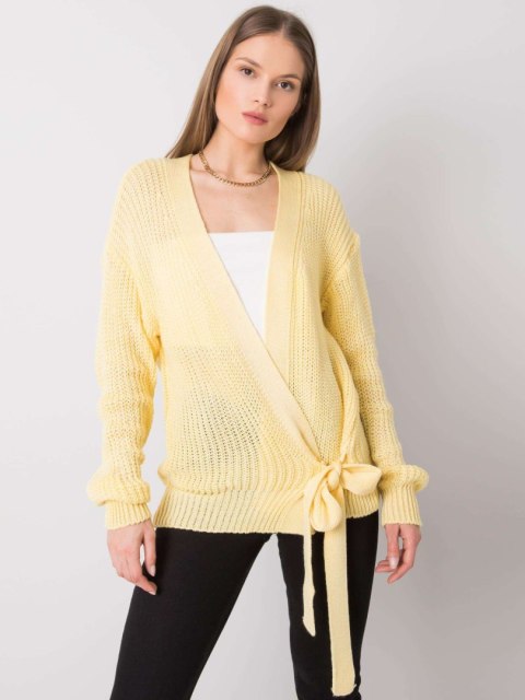 Sweter 269-SW-21617.26 jasny żółty