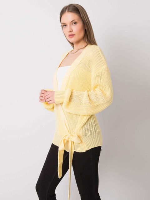 Sweter 269-SW-21617.26 jasny żółty