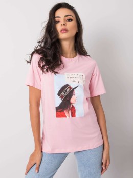 T-shirt PM-TS-SS21TX64.32 różowy L