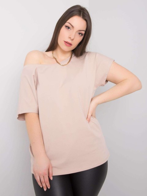 T-shirt RV-TS-6297.08P beżowy 2XL