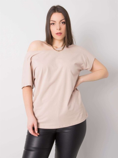 T-shirt RV-TS-6297.08P beżowy 2XL