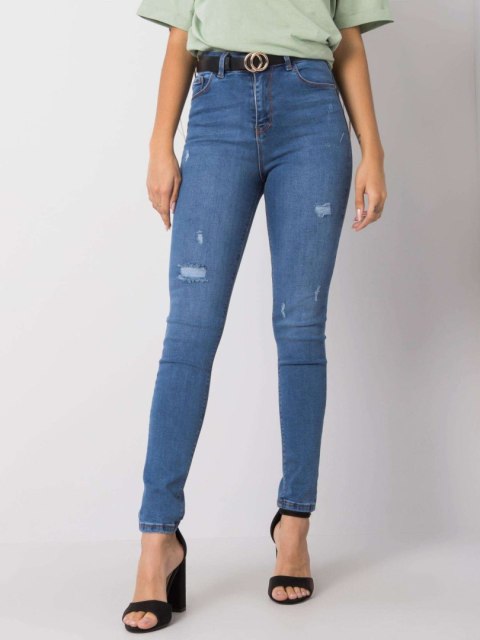 Spodnie jeans 319-SP-686.45 ciemny niebieski 27