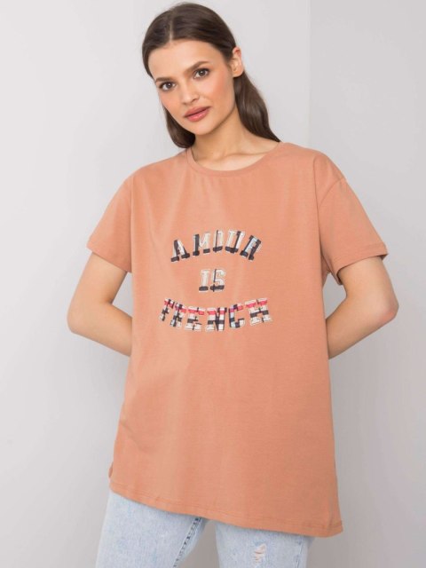 T-shirt FA-TS-6892.88 camelowy