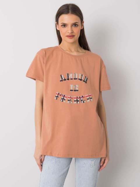 T-shirt FA-TS-6892.88 camelowy