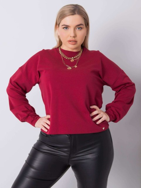 Bluza RV-BL-6317.94 bordowy 3XL