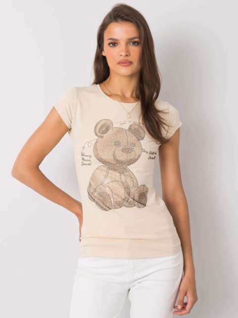 T-shirt EM-TS-ES-21-531.14 beżowy S