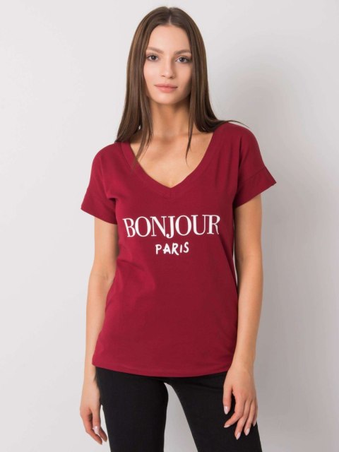 T-shirt FA-TS-7161.32P bordowy