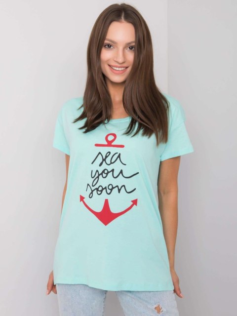 T-shirt FA-TS-7196.74P mietowy