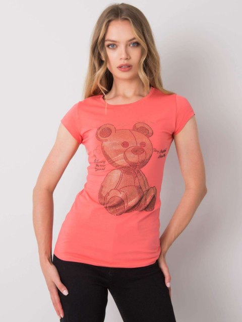 T-shirt EM-TS-ES-21-531.14 koralowy S