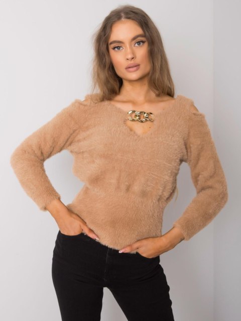 Sweter LC-SW-7033.27X camelowy