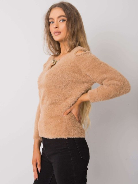 Sweter LC-SW-7033.27X camelowy