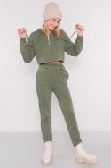 Spodnie dresowe 15891 khaki XS