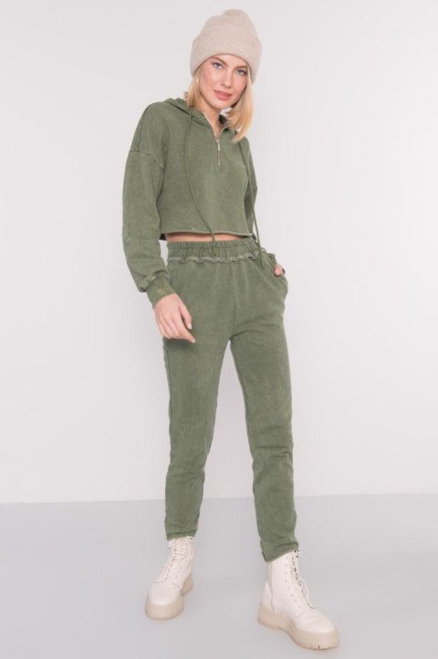 Spodnie dresowe 15891 khaki XS