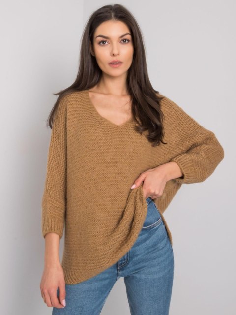 Sweter TW-SW-BI-J1001.06 camelowy