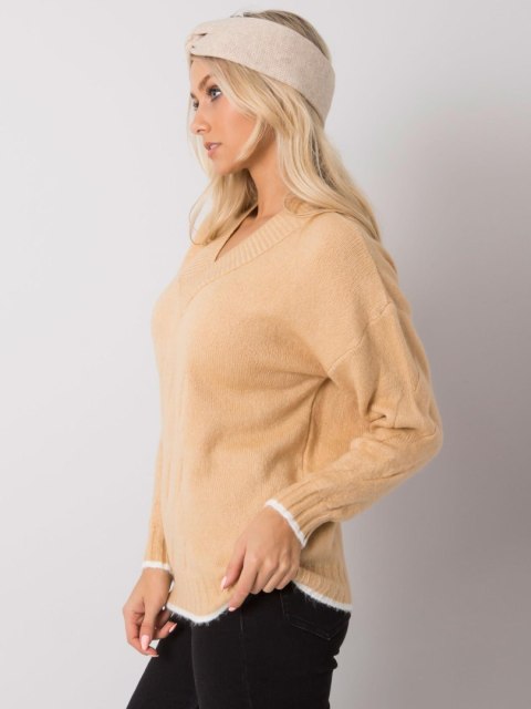 Sweter ASM-SW-7433.96 camelowy