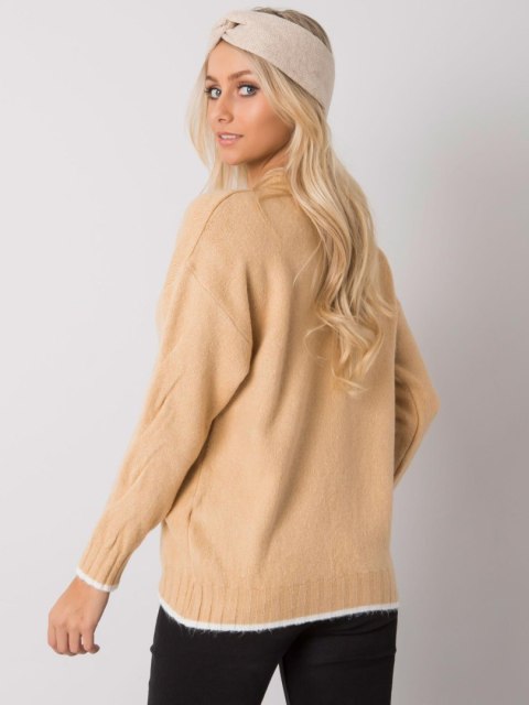 Sweter ASM-SW-7433.96 camelowy