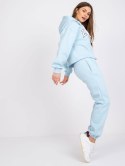 Komplet damski dresowy Laraina bluza i spodnie jasny niebieski