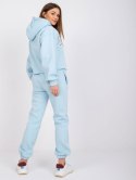 Komplet damski dresowy Laraina bluza i spodnie jasny niebieski