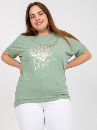 T-shirt RV-TS-7660.88P pistacjowy