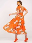 Sukienka DHJ-SK-15722.67P pomarańczowy