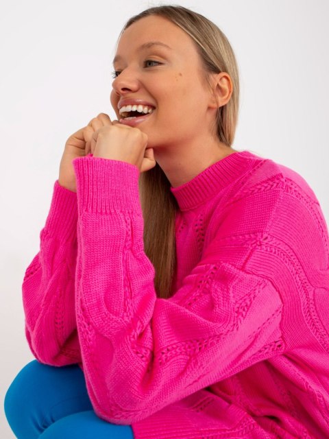 Sweter LC-SW-0297.35P fluo różowy