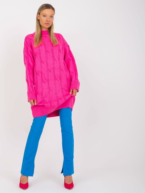 Sweter LC-SW-0297.35P fluo różowy