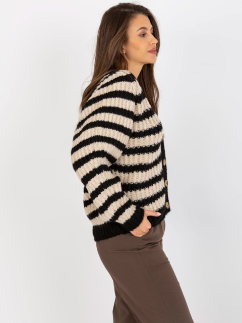 Sweter EM-SW-5020-02.28P czarno-beżowy