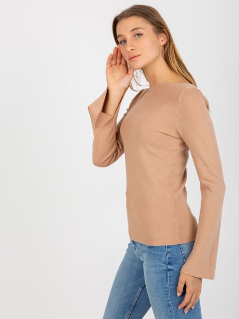 Sweter NM-SW-DZ92587.38P camelowy