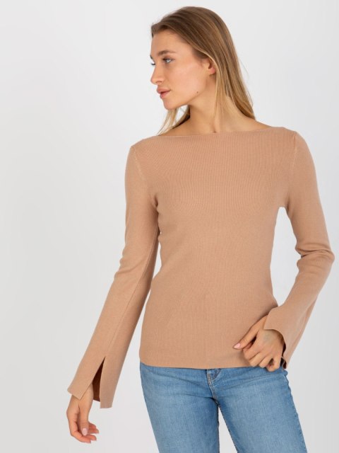 Sweter NM-SW-DZ92587.38P camelowy