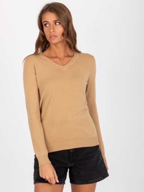 Sweter NM-SW-J52002.70 camelowy