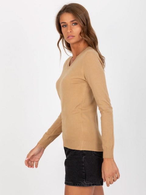 Sweter NM-SW-J52002.70 camelowy