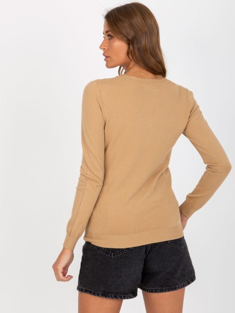 Sweter NM-SW-J52002.70 camelowy