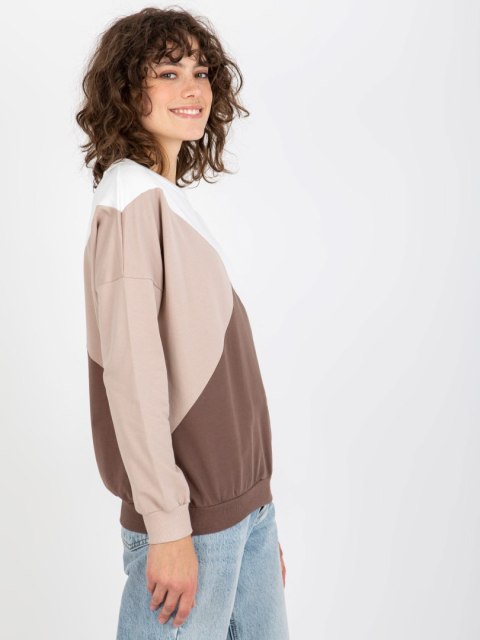 Bluza RV-BL-8463.41P biało-brązowy