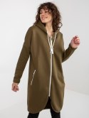 Bluza dresowa khaki z kapturem Stunning