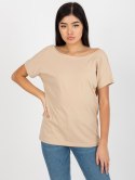 T-shirt RV-TS-4662.95 beżowy L