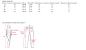 tabela rozmiarów spodnie beżowo-czarne