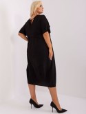 Sukienka czarna midi Zuluna plus size 2XL/3XL