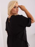 Sukienka czarna midi Zuluna plus size 2XL/3XL