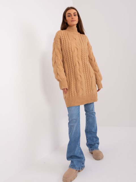 Sweter AT-SW-2367-1.35P camelowy