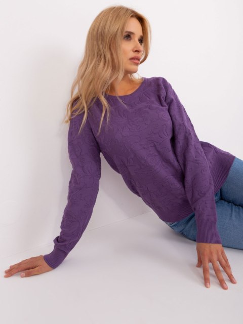 Sweter AT-SW-2231A.00P fioletowy