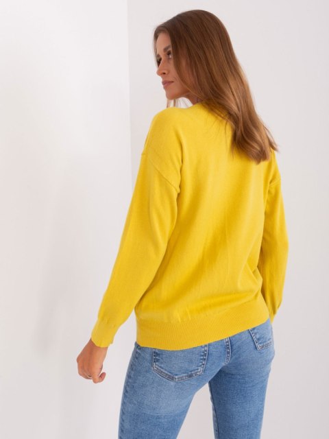 Sweter AT-SW-2325.95P żółty