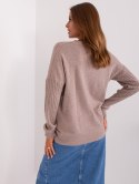 Sweter AT-SW-2338.14P ciemny bezowy